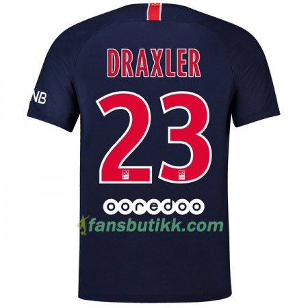 Fotballdrakt Paris Saint-Germain Draxler 23 Hjemmetrøye 2018-2019 Kortermet